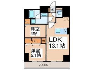 レフィールオーブ浅草橋の物件間取画像